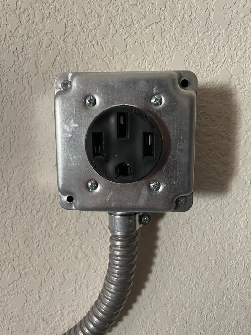 NEMA 14-50 outlet installed for Smart Home Electrical in Commerce